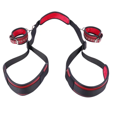 BDSM Leg Restraint Strap Open Thigh Bondage Gear Position Assist Accessory for Adult Couple Role Play