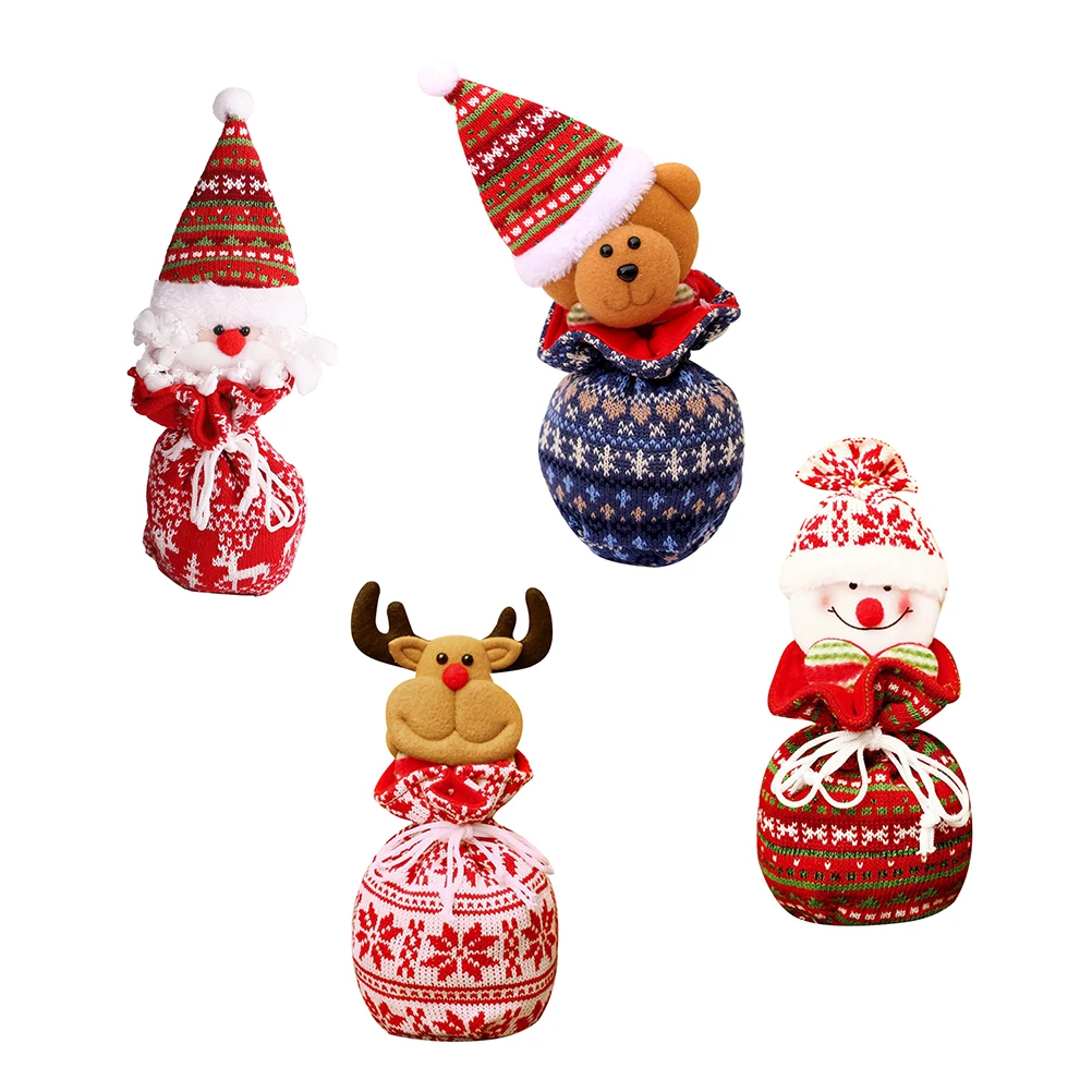 4 Pcs Christmas Candy Bag Presents Gift Storage Snack Packing Bags Knitting Drawstring Pouch for Child
4 Pcs Christmas Candy Bag Presents Gift Storage Snack Packing Bags Knitting Drawstring Pouch for Child