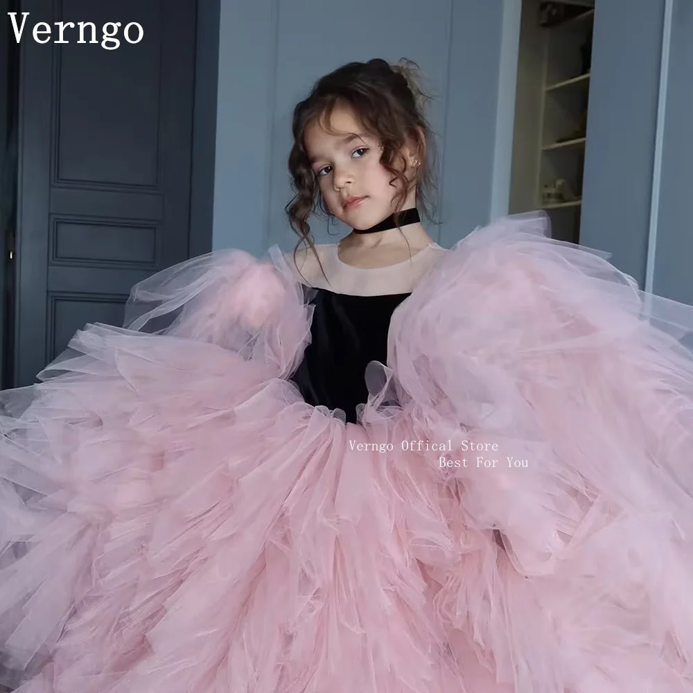 Verngo Pink Tulle Mini Girl Flowers Dress Bow Sleeves Princess Birthday Party Dresses Pleated Kid Prom Gown Customized
Verngo Pink Tulle Mini Girl Flowers Dress Bow Sleeves Princess Birthday Party Dresses Pleated Kid Prom Gown Customized