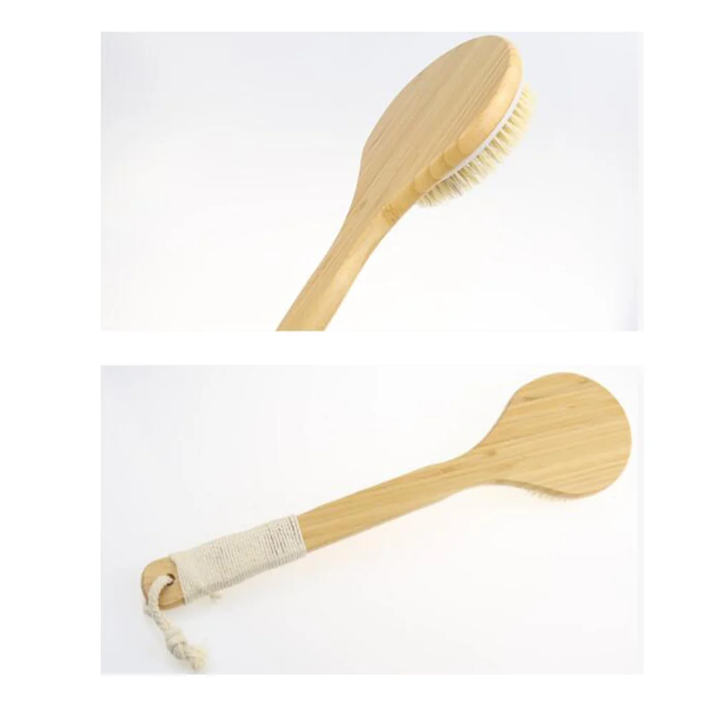 Pig Bristle Bath Brush Soft Hair Exfoliating Shower Scrubber Long Handle Back Body Cleansing Tool For Men Women Bathing Brush
Pig Bristle Bath Brush Soft Hair Exfoliating Shower Scrubber Long Handle Back Body Cleansing Tool For Men Women Bathing Brush