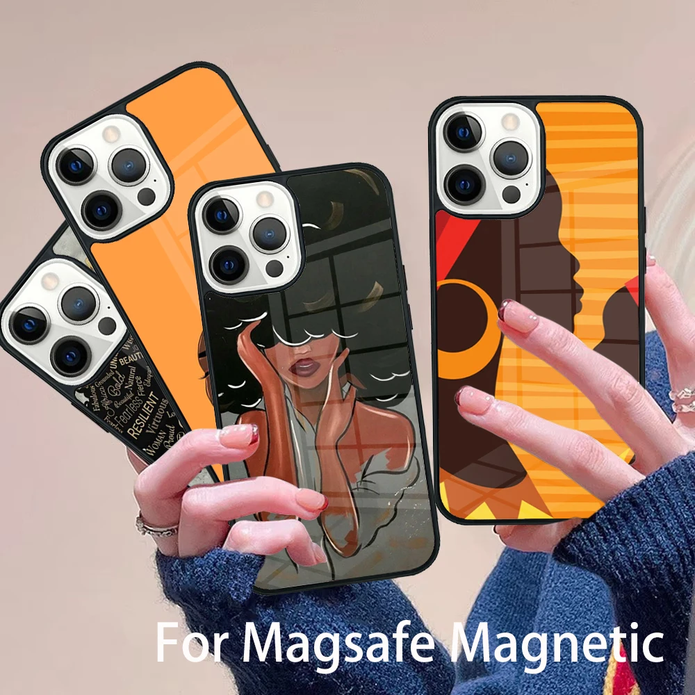 Black African Girl Phone Case Magesafe Magnetic Wireless Charge Cover For IPhone 16 11 12 13 14 15 Pro Max Plus Mini
Black African Girl Phone Case Magesafe Magnetic Wireless Charge Cover For IPhone 16 11 12 13 14 15 Pro Max Plus Mini