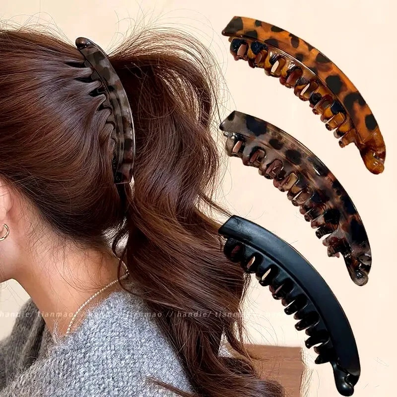 Tortoiseshell Banana Hair Clip Fish Shaped Hairpin For Women Hair Accessories Hairgrips Twist Clamp Ponytail Barrettes Headwear
Tortoiseshell Banana Hair Clip Fish Shaped Hairpin For Women Hair Accessories Hairgrips Twist Clamp Ponytail Barrettes Headwear