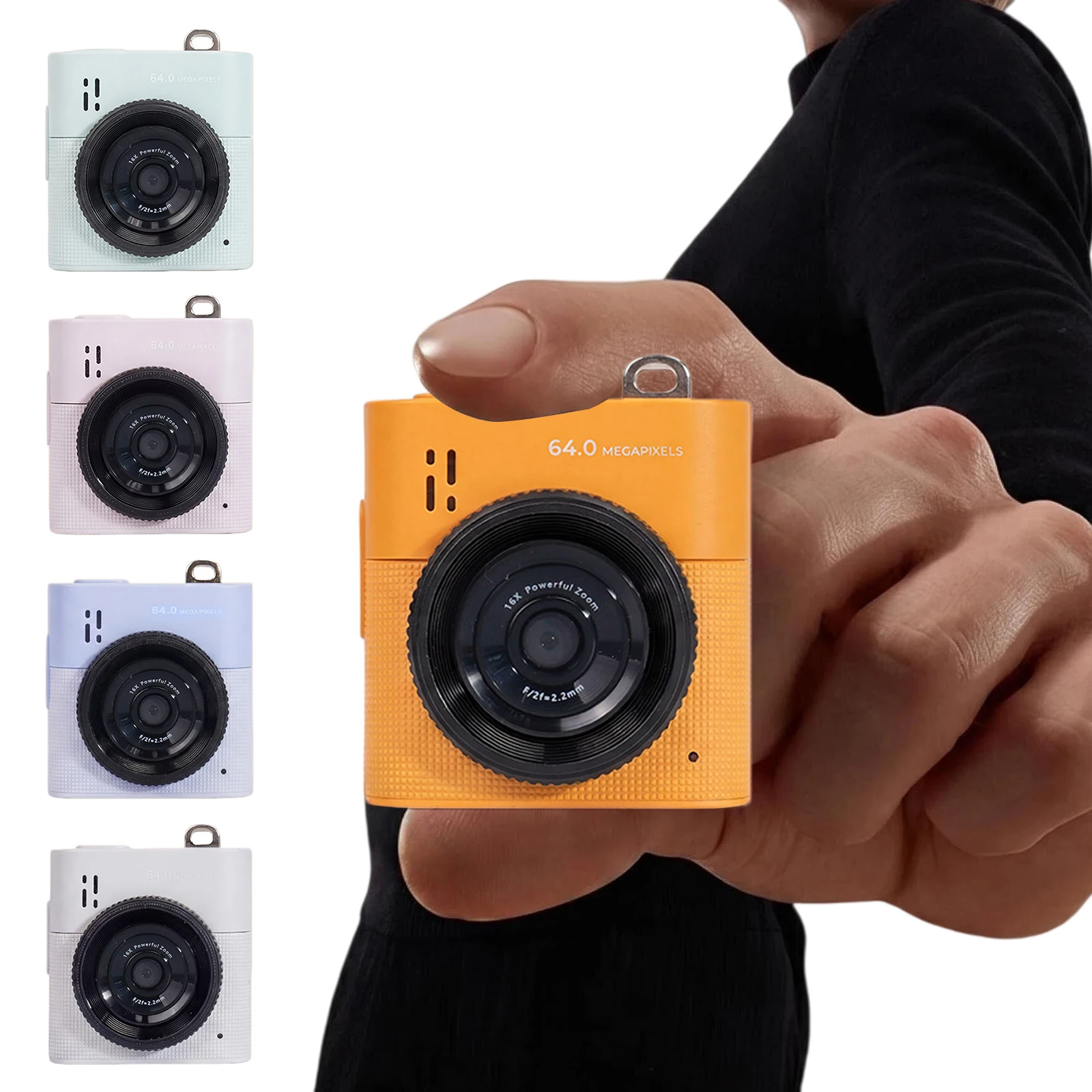 Thumb Keychain Camera 1.4inch IPS Screen Thumb Pocket CCD Video Recorder 64MP 16x Digital Zoom for Children Kids New Year Gift
Thumb Keychain Camera 1.4inch IPS Screen Thumb Pocket CCD Video Recorder 64MP 16x Digital Zoom for Children Kids New Year Gift