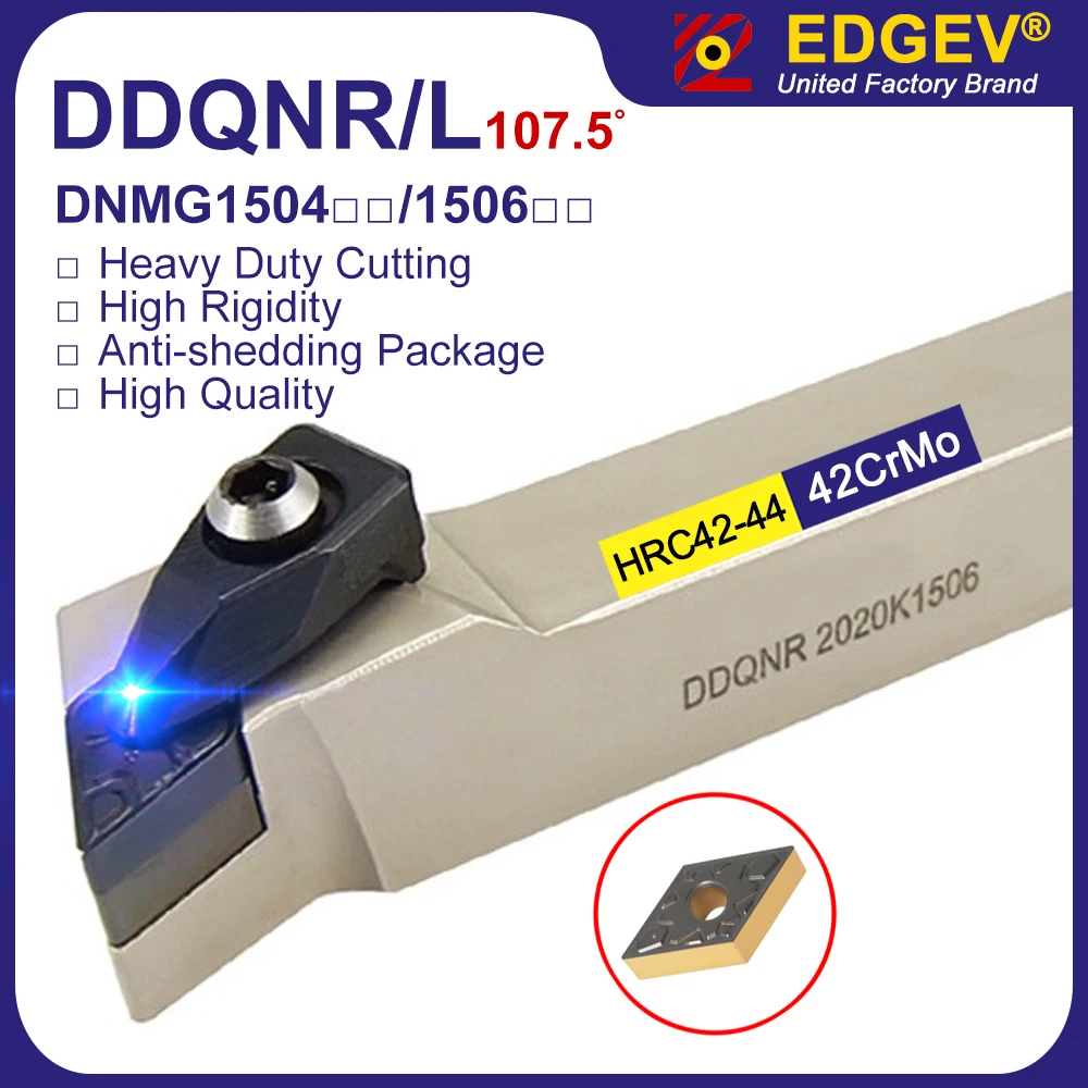 DDQNR DDQNL 2020 2525 3232 Turning Tool Bar,DNMG DNMG150404 DNMG150408 DNMG150604 DNMG150608 Carbide Inserts Lathe Tool Holder
DDQNR DDQNL 2020 2525 3232 Turning Tool Bar,DNMG DNMG150404 DNMG150408 DNMG150604 DNMG150608 Carbide Inserts Lathe Tool Holder