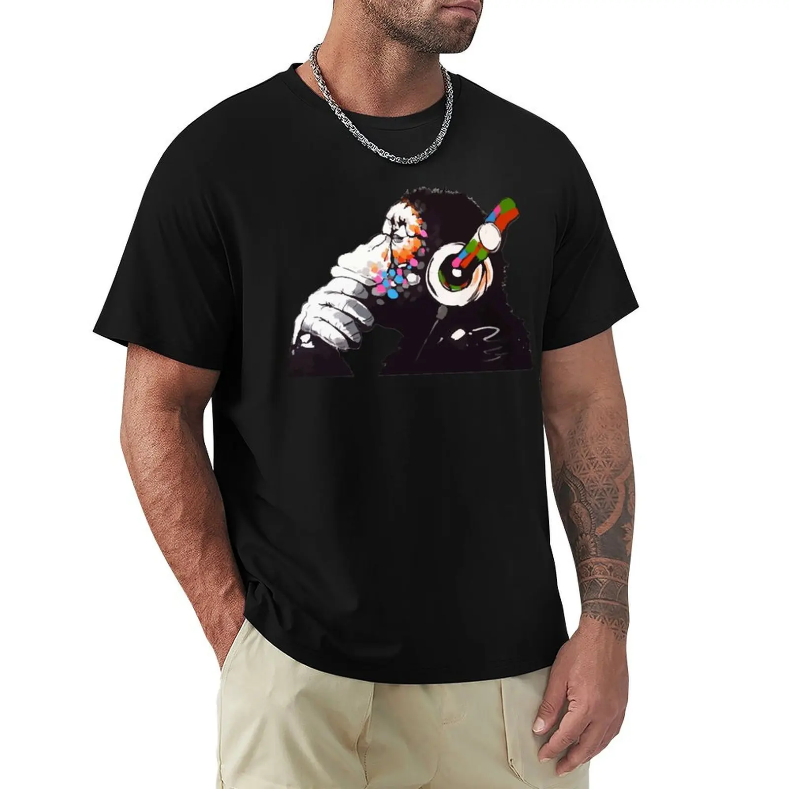 Футболка Banksy BANKSY DJ Monkey Thinker, винтажная рубашка с аниме, модные рубашки, мужские высокие футболки
Футболка Banksy BANKSY DJ Monkey Thinker, винтажная рубашка с аниме, модные рубашки, мужские высокие футболки