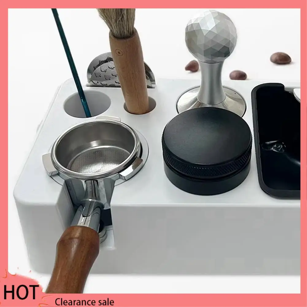 A88Z ABS Multi-Function Coffee Tamper Stand Handle Holder Hammer Cloth Powder Dispenser Storage For 51/58Mm Portafilter
A88Z ABS Multi-Function Coffee Tamper Stand Handle Holder Hammer Cloth Powder Dispenser Storage For 51/58Mm Portafilter
