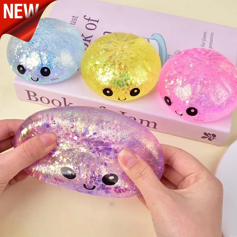 5.5cm Hot Glitter Dumpling Squishy with Box Dumplings Sensory Squeeze Toy for Stress Relief Fans Birthday Children's Day Gifts
5.5cm Hot Glitter Dumpling Squishy with Box Dumplings Sensory Squeeze Toy for Stress Relief Fans Birthday Children's Day Gifts