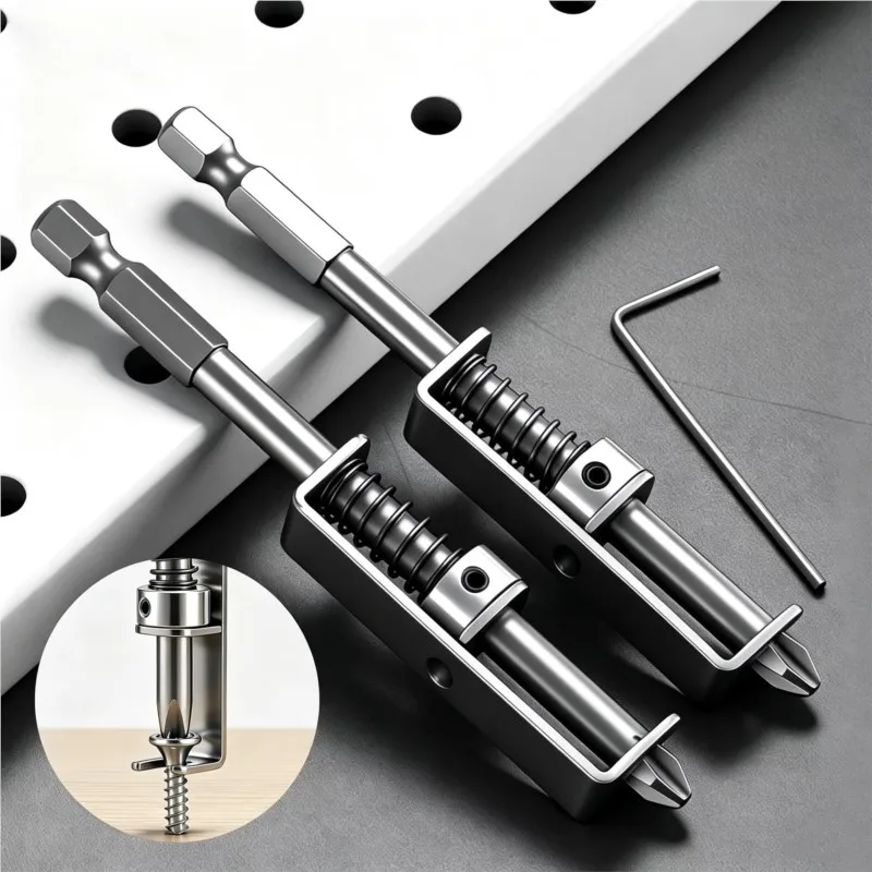 Spring-Loaded Screw Holder Bit with Wear Resist Anti-Drop Feature Universal Screw Retaining Tool for Electricians And Mechanics
Spring-Loaded Screw Holder Bit with Wear Resist Anti-Drop Feature Universal Screw Retaining Tool for Electricians And Mechanics