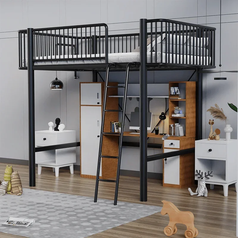 Desk integrated under table iron bed 1.2 meters elevated sheet upper bed under suspended bed
Desk integrated under table iron bed 1.2 meters elevated sheet upper bed under suspended bed