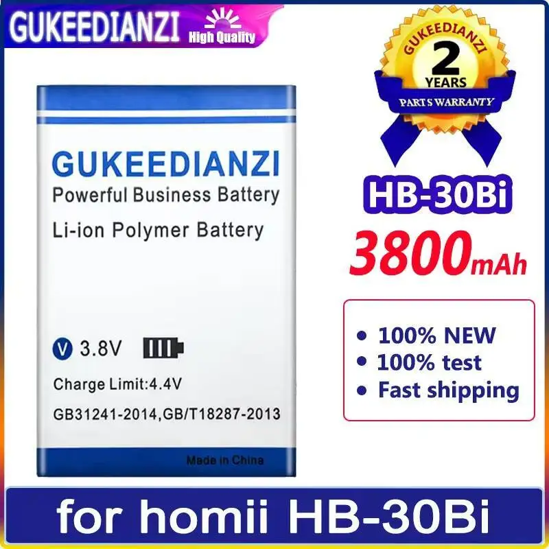 Замена премиум-класса с быстрой зарядкой 3800 мАч для аккумулятора мобильного телефона Homii HB-30Bi
Замена премиум-класса с быстрой зарядкой 3800 мАч для аккумулятора мобильного телефона Homii HB-30Bi
