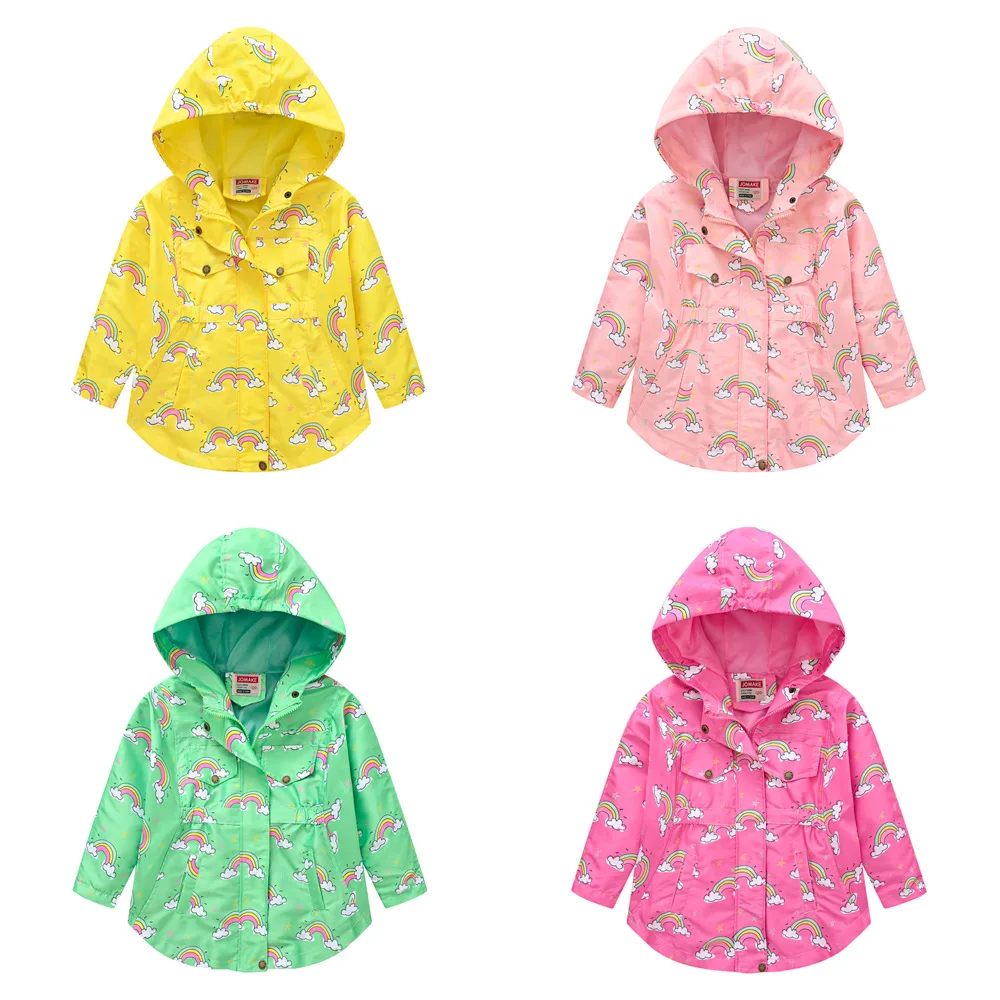Spring and Autumn Children's wear 2024 new coat girls cartoon rainbow hooded trench jacket out jacket Zipper coat 2-8 years old
Spring and Autumn Children's wear 2024 new coat girls cartoon rainbow hooded trench jacket out jacket Zipper coat 2-8 years old