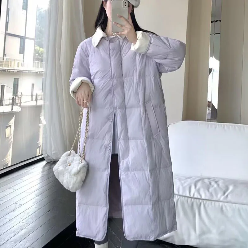 Turn-Down Collar White Duck Down Jacket Casual Loose Warm Korean Down Jacket 2023 New Autumn Winter Fashion Women Down Jacket
Turn-Down Collar White Duck Down Jacket Casual Loose Warm Korean Down Jacket 2023 New Autumn Winter Fashion Women Down Jacket