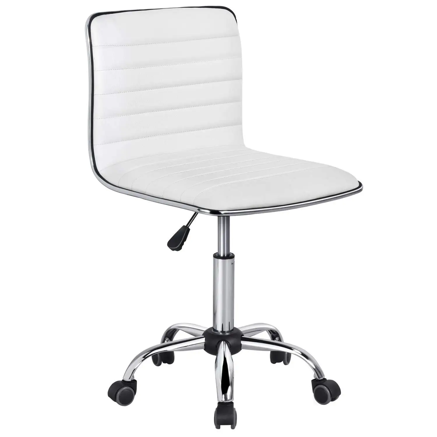 Adjustable PU Leather Low Back Armless Swivel Desk Chair Wheels Office, Customized
Adjustable PU Leather Low Back Armless Swivel Desk Chair Wheels Office, Customized