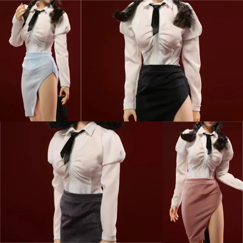 1/6 Scale Female White Slim Blouse Long Sleeves Soldier Tight Hip Skirt Set Clothes Model for 12'' Action Figures Doll Body
1/6 Scale Female White Slim Blouse Long Sleeves Soldier Tight Hip Skirt Set Clothes Model for 12'' Action Figures Doll Body