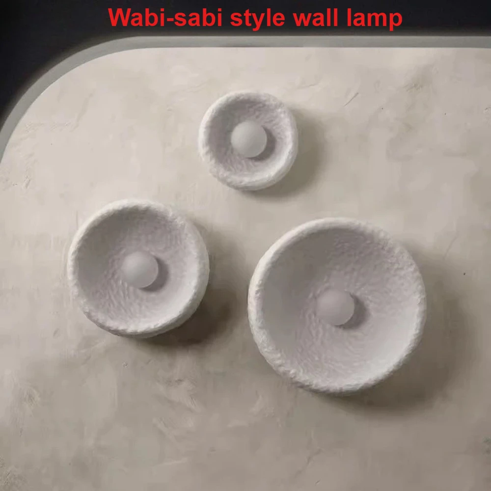 Wabi-sabi Style LED Japanese Bedroom Bedside Wall Lights Milky White Round Wall Lamp for Hallway Stair Aisle Round Wall Lighting
Wabi-sabi Style LED Japanese Bedroom Bedside Wall Lights Milky White Round Wall Lamp for Hallway Stair Aisle Round Wall Lighting