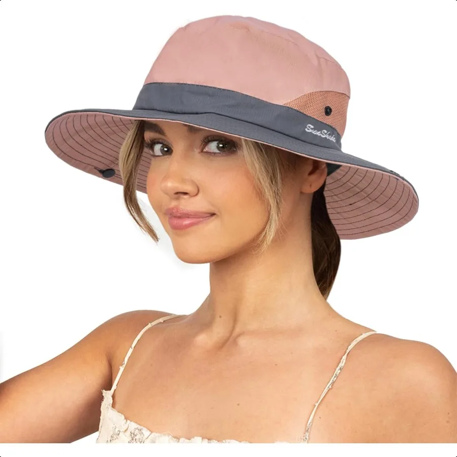 Sun Hat for Women Summer UV Protection Beach Hat Wide Brim Mesh Bucket Fishing Hat with Ponytail Hole Foldable Packable Hat
Sun Hat for Women Summer UV Protection Beach Hat Wide Brim Mesh Bucket Fishing Hat with Ponytail Hole Foldable Packable Hat