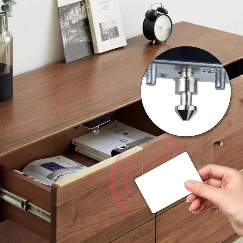 Smart Drawer Electronic RFID Hidden Door Lock 13.56MHz Wooden Cabinet DIY Door Lock with IC Card Tag Easy Installation
Smart Drawer Electronic RFID Hidden Door Lock 13.56MHz Wooden Cabinet DIY Door Lock with IC Card Tag Easy Installation