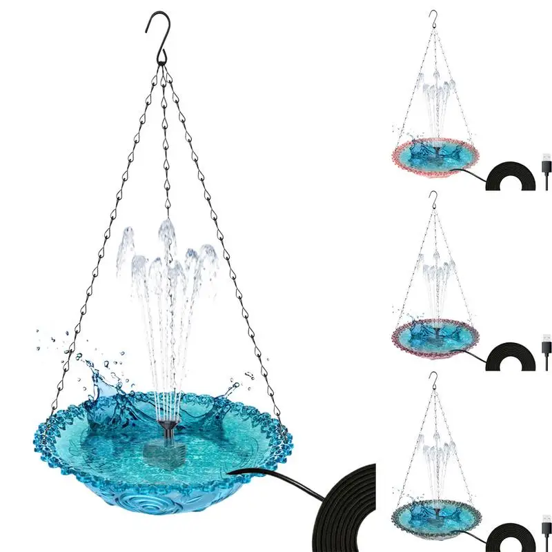 Bird Feeder Outdoor Hanging Floating Fountain Decoration Bird Bathtub Garden Courtyard Decoration USB Powered Bathroom Feeder
Bird Feeder Outdoor Hanging Floating Fountain Decoration Bird Bathtub Garden Courtyard Decoration USB Powered Bathroom Feeder