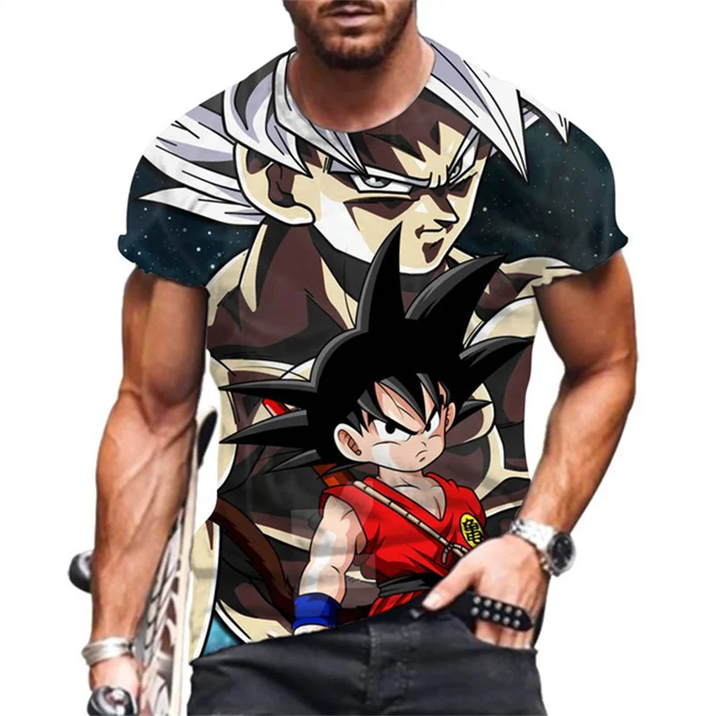 Goku Dragon Ball Z Men's T Shirt Vegeta Summer Saiyan Anime S-6XL Cool Short Sleeved New Oversized Y2K Streetwear O-collar GYM
Goku Dragon Ball Z Men's T Shirt Vegeta Summer Saiyan Anime S-6XL Cool Short Sleeved New Oversized Y2K Streetwear O-collar GYM