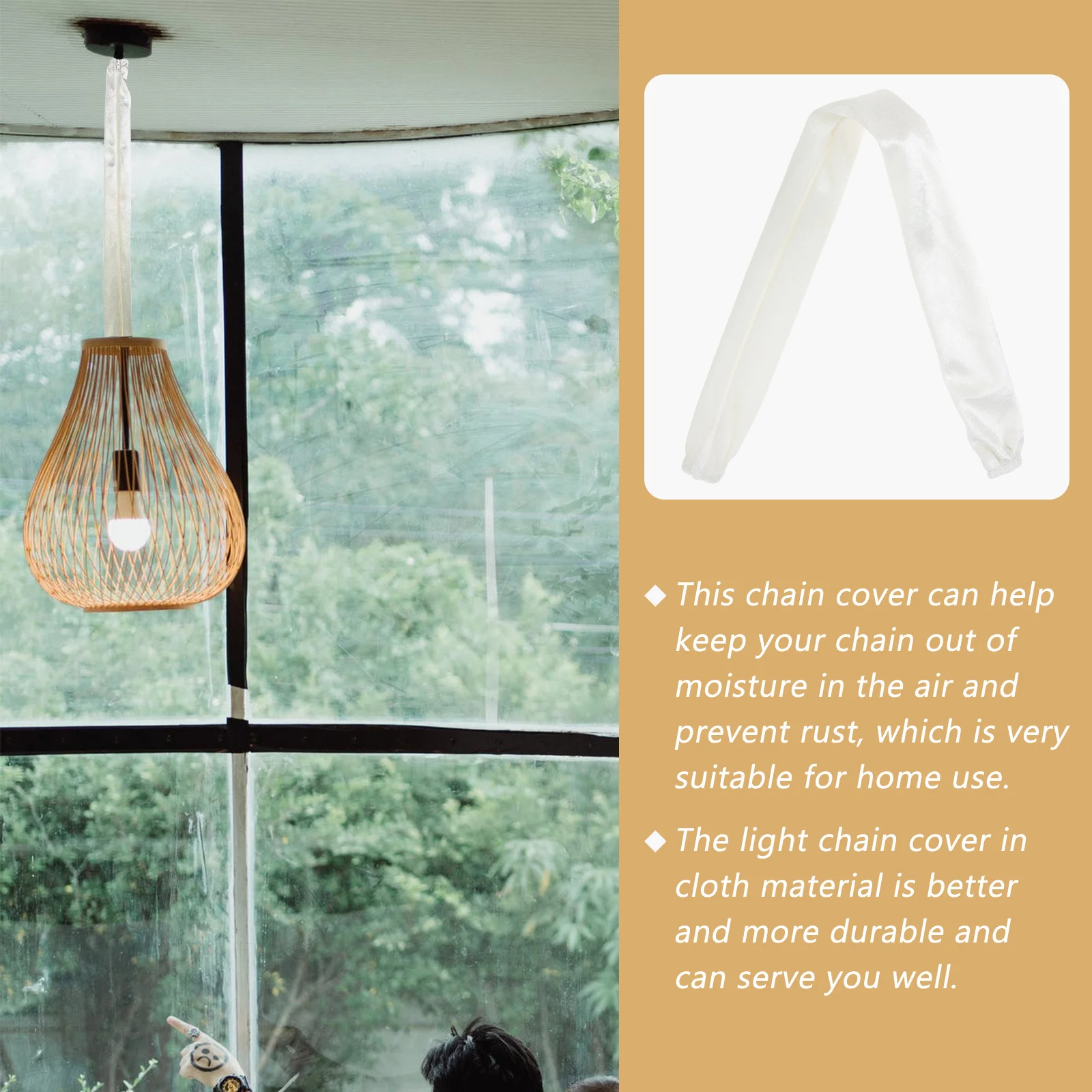 Zipper Style Cloth Lamp Chain Cover Rust Proof Washable Hanging Light Chain Protector Chandelier Cord Sleeve Ceiling
Zipper Style Cloth Lamp Chain Cover Rust Proof Washable Hanging Light Chain Protector Chandelier Cord Sleeve Ceiling