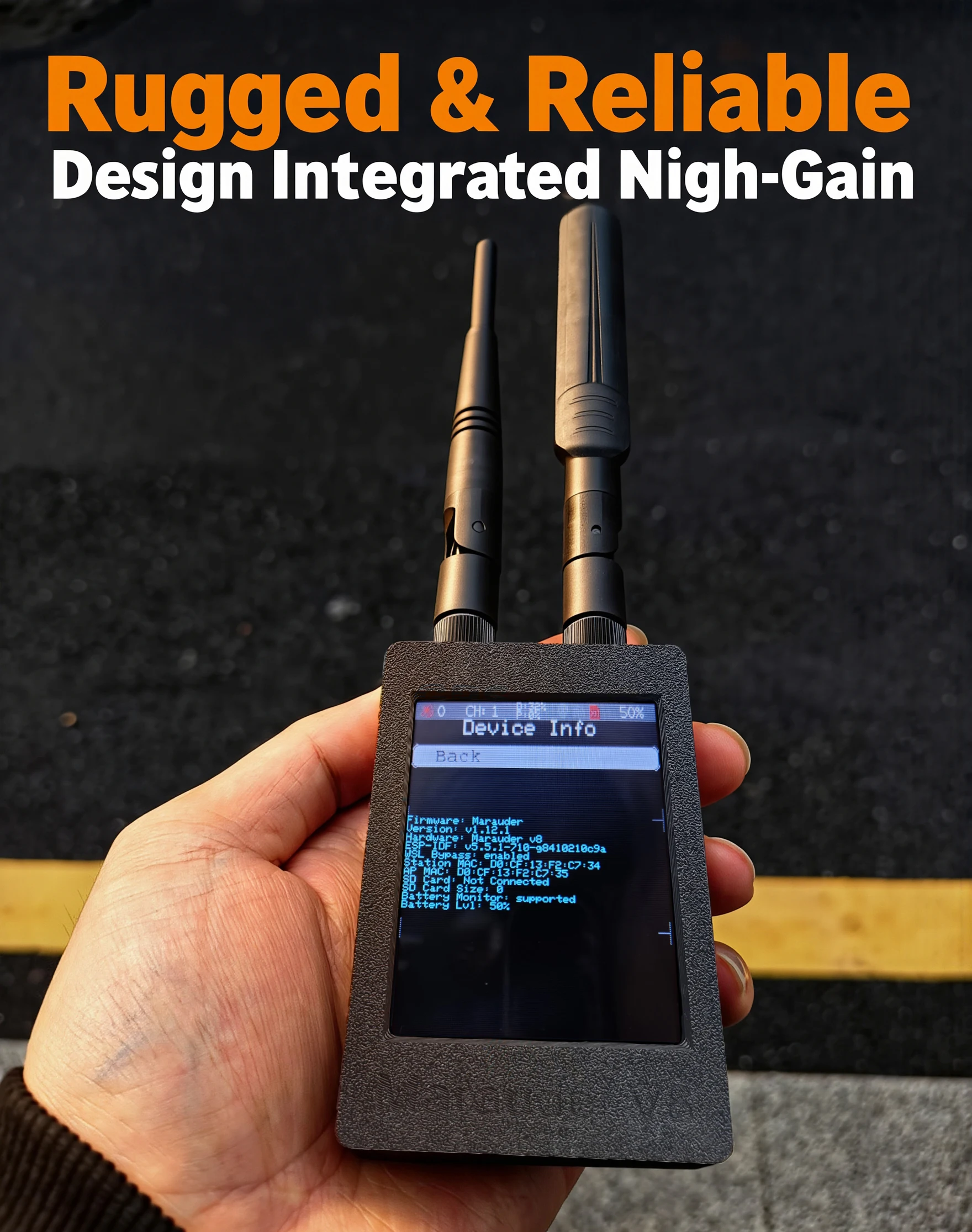 New ESP32 Marauder V8 ESP32-C5 Device 2.8 Inch Touch Display Dual Band WiFi Bluetooth GPS Support 2.4G & 5G Signal
New ESP32 Marauder V8 ESP32-C5 Device 2.8 Inch Touch Display Dual Band WiFi Bluetooth GPS Support 2.4G & 5G Signal