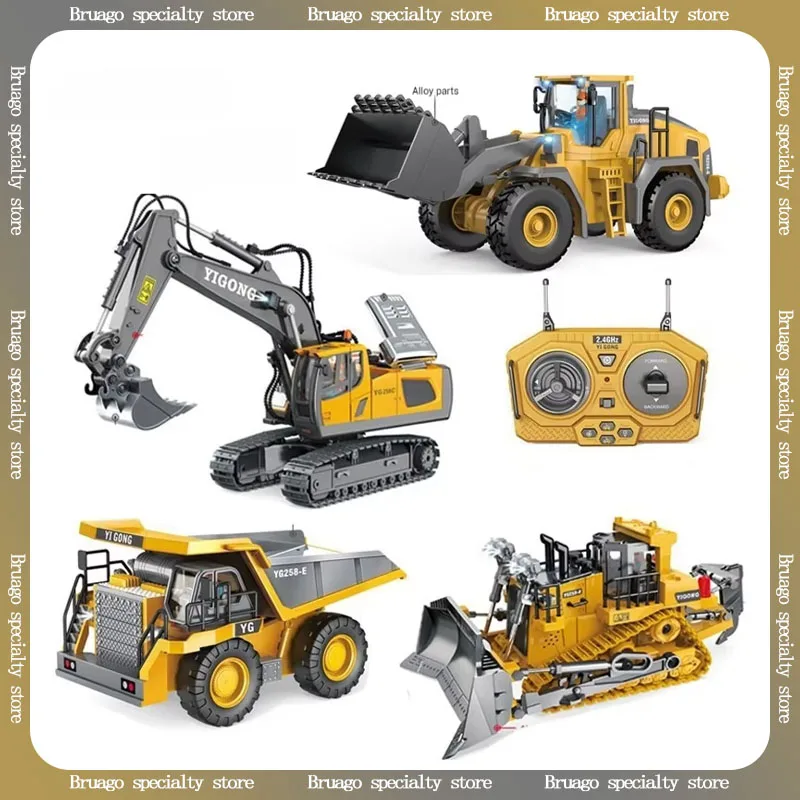 New Alloy Remote Control Engineering Vehicle 2.4g Wireless Simulation Excavator Bulldozer Dump Truck Outdoors Toy Children Gift
New Alloy Remote Control Engineering Vehicle 2.4g Wireless Simulation Excavator Bulldozer Dump Truck Outdoors Toy Children Gift