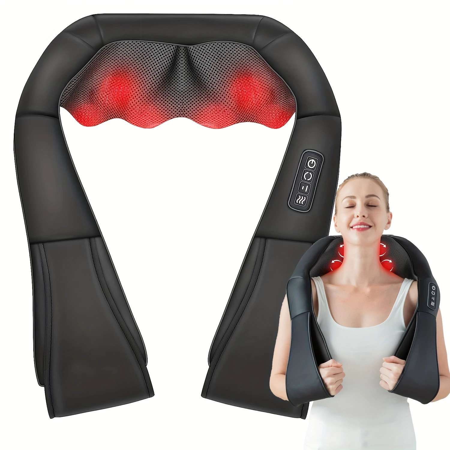 Heated Shiatsu Kneading Shoulder Massager for Deep Tissue Relief, Neck Back Shoulder Body Massager with Adjustable Heat, Perfect
Heated Shiatsu Kneading Shoulder Massager for Deep Tissue Relief, Neck Back Shoulder Body Massager with Adjustable Heat, Perfect