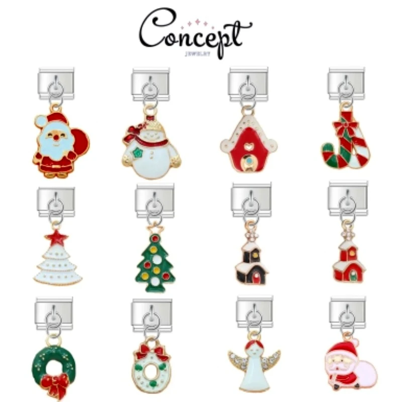 2025 New Women Christmas Italian Charm Elastic Link Fit 9mm Stainless Steel Modular Bracelet Making Jewelry
2025 New Women Christmas Italian Charm Elastic Link Fit 9mm Stainless Steel Modular Bracelet Making Jewelry