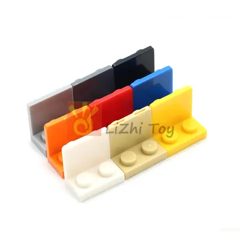50pcs MOC Base Plate 99207 Bracket 1x2-2x2 Inverted Building Blocks DIY Compatible Figures Stand Display Assemble Brick Toys