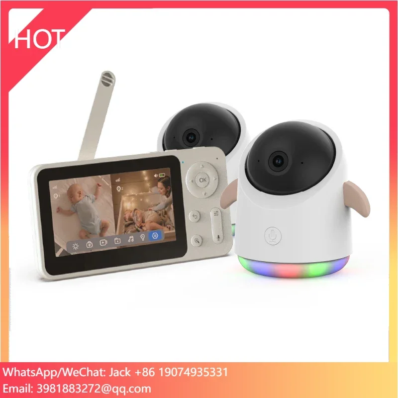Dual Camera Automatic Night Vision Audio Baby Video Camera to Watch Two Babies at the Same Time Phone Access
Dual Camera Automatic Night Vision Audio Baby Video Camera to Watch Two Babies at the Same Time Phone Access
