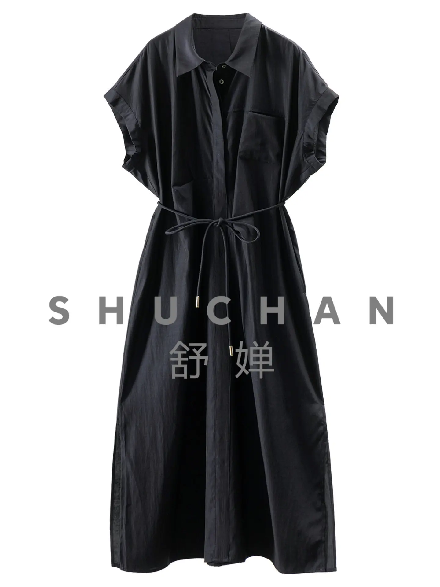 Its Own Cool Feeling Dresses Summer High Waist Pinch Pleated Tie Copper Ammonia Silk Cover Rotator Sleeve Dress Women's 21M7
Its Own Cool Feeling Dresses Summer High Waist Pinch Pleated Tie Copper Ammonia Silk Cover Rotator Sleeve Dress Women's 21M7