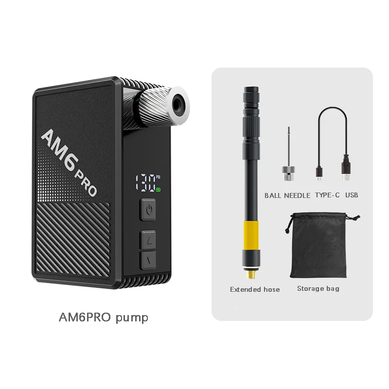 CYCLAMI Universal Portable Lightweight Intelligent Display Mini Electric Bicycle Pump AM6PRO
CYCLAMI Universal Portable Lightweight Intelligent Display Mini Electric Bicycle Pump AM6PRO