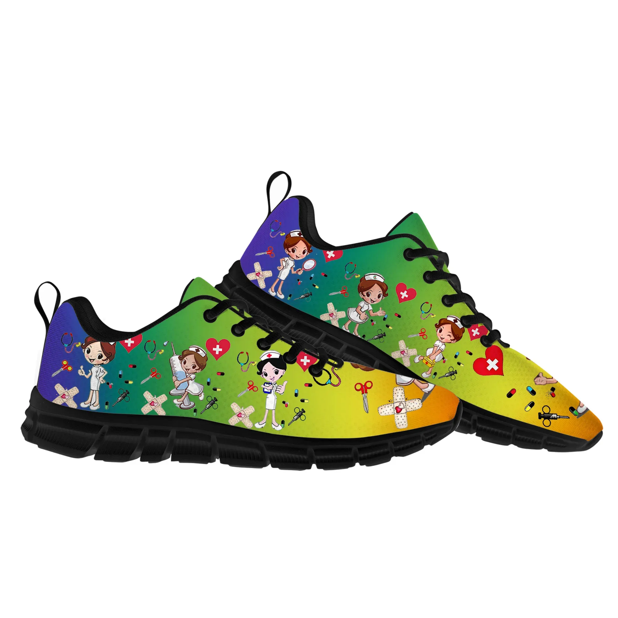 Градиентная медсестра, медицинская больничная рабочая спортивная обувь, мужские и женские кроссовки, кроссовки, обувь на заказ
Градиентная медсестра, медицинская больничная рабочая спортивная обувь, мужские и женские кроссовки, кроссовки, обувь на заказ