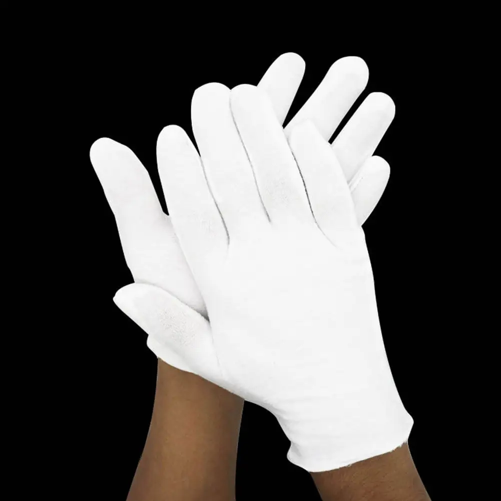 16Pairs White Cotton Gloves Elastic Washable Jewelry Gloves Cotton Mitts Suitable for Watch Jewelry Exam Women
16Pairs White Cotton Gloves Elastic Washable Jewelry Gloves Cotton Mitts Suitable for Watch Jewelry Exam Women