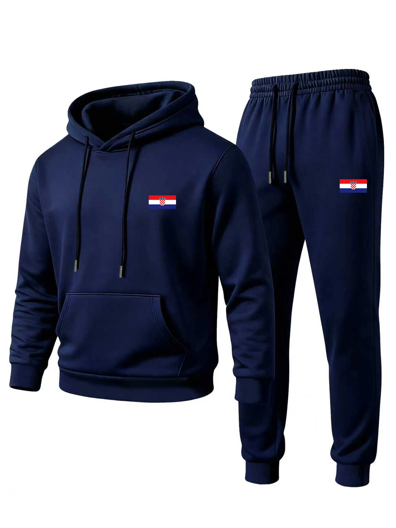 2025 Autumn/Winter Men's classic hooded sweatshirt set, fashionable Croatian flag print, comfortable and warm sportswear set
2025 Autumn/Winter Men's classic hooded sweatshirt set, fashionable Croatian flag print, comfortable and warm sportswear set