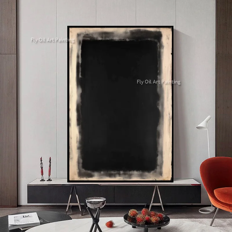 100% Hand-Painted Mark Rothko Oil Painting Black Beige Abstract Canvas Art for Modern Living Room Office Wall Decor
100% Hand-Painted Mark Rothko Oil Painting Black Beige Abstract Canvas Art for Modern Living Room Office Wall Decor