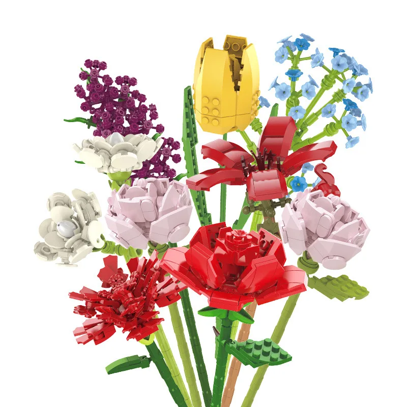 MOC Flowers Building Blocks for Girls Birthday Gifts Valentine's Day Compatible Classic City Bricks DIY Toys for Home Decoration
MOC Flowers Building Blocks for Girls Birthday Gifts Valentine's Day Compatible Classic City Bricks DIY Toys for Home Decoration