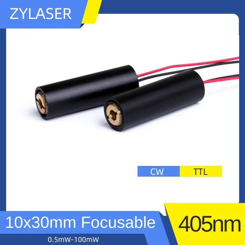 External TTL 405nm Blue Focusable 10x30mm Glass lens/Plastic Lens 1mw 5mW 100mW Laser Module For Marking Machine Alignment Laser
External TTL 405nm Blue Focusable 10x30mm Glass lens/Plastic Lens 1mw 5mW 100mW Laser Module For Marking Machine Alignment Laser