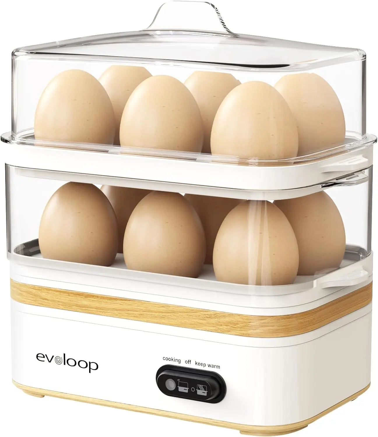 12-Egg Electric Cooker: Soft, Medium, Hard Boiled, Poached & Omelet Maker, BPA-Free
12-Egg Electric Cooker: Soft, Medium, Hard Boiled, Poached & Omelet Maker, BPA-Free