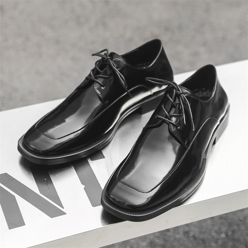 JY men 2025 new square head leather shoes men's thick sole increase British style business dress men's casual shoes
JY men 2025 new square head leather shoes men's thick sole increase British style business dress men's casual shoes