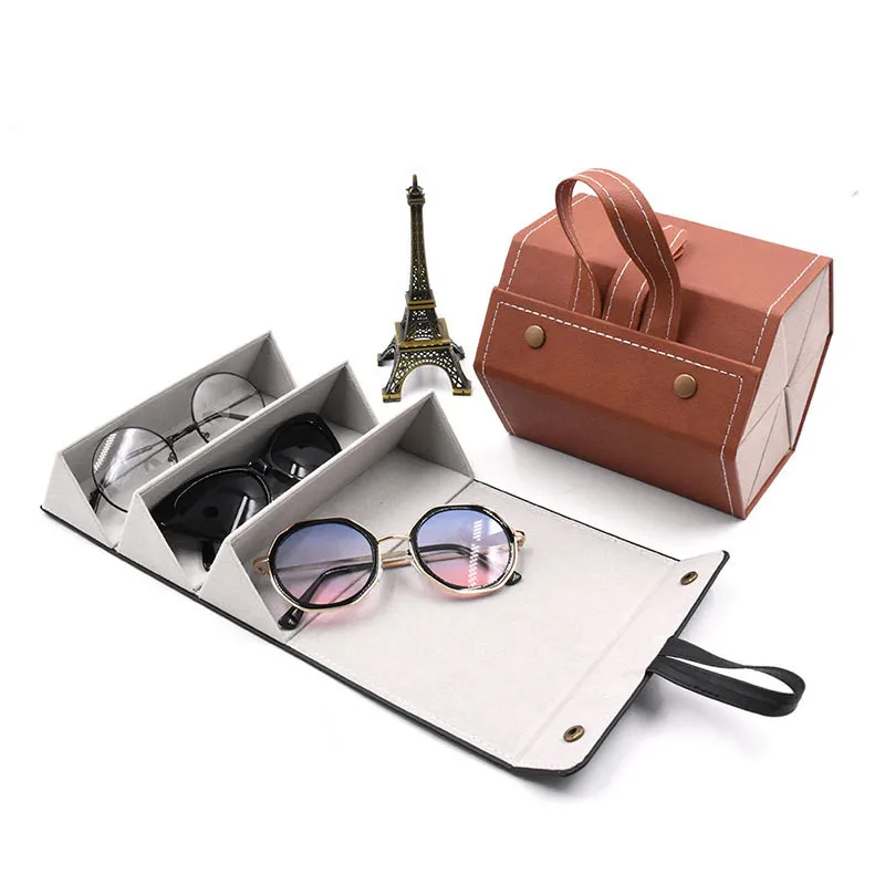Portable Glasses Organizer 3/5Grids Multi-slot Eyeglasses Storage Display Travel Folding Sunglasses PU Leather Case Home Storage
Portable Glasses Organizer 3/5Grids Multi-slot Eyeglasses Storage Display Travel Folding Sunglasses PU Leather Case Home Storage