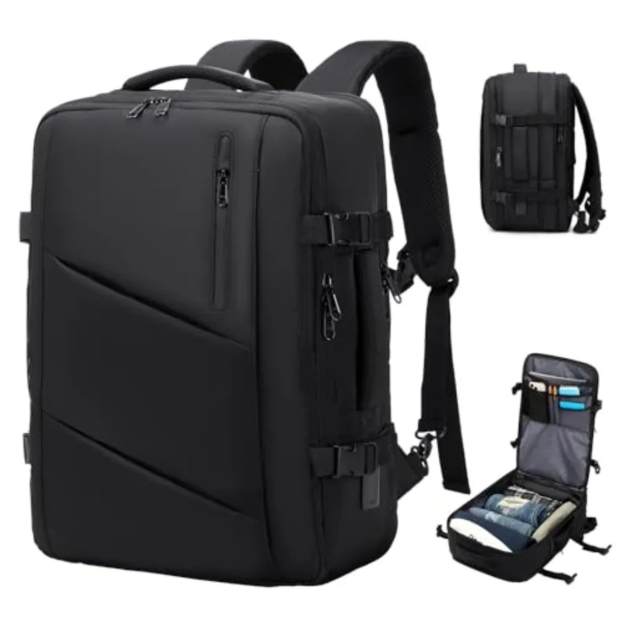 Carry on Travel Backpack for Men Women, Extra Large 50L Flight Approved Expandable Suitcase With USB/Type-C Charging Port, Wate
Carry on Travel Backpack for Men Women, Extra Large 50L Flight Approved Expandable Suitcase With USB/Type-C Charging Port, Wate