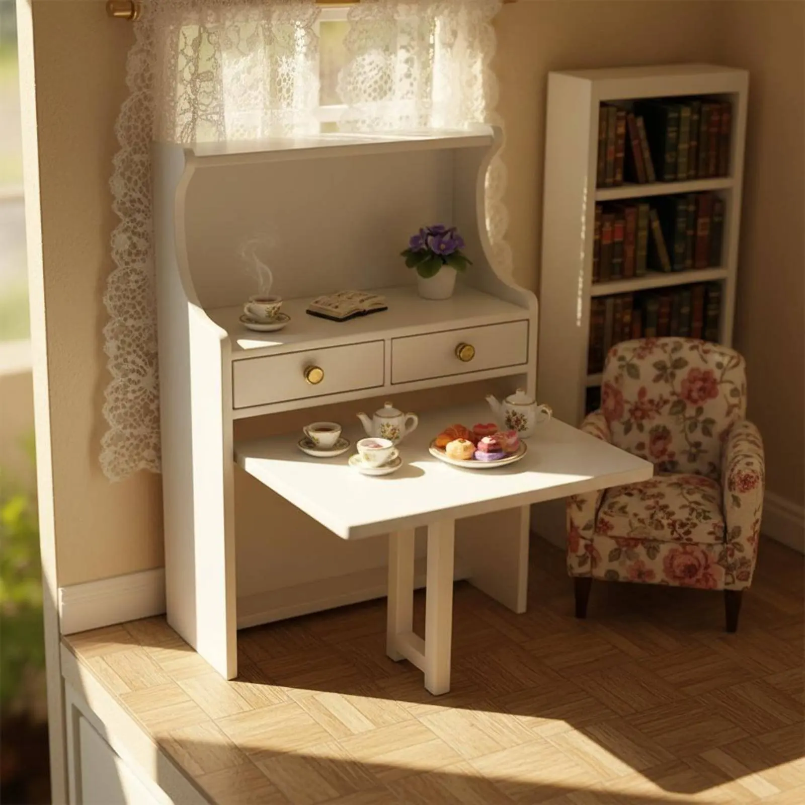 Foldable Dollhouse Table Decorative Model European Design Dollhouse Furniture Mini Drawer Cabinet Fine Craftsmanship
Foldable Dollhouse Table Decorative Model European Design Dollhouse Furniture Mini Drawer Cabinet Fine Craftsmanship