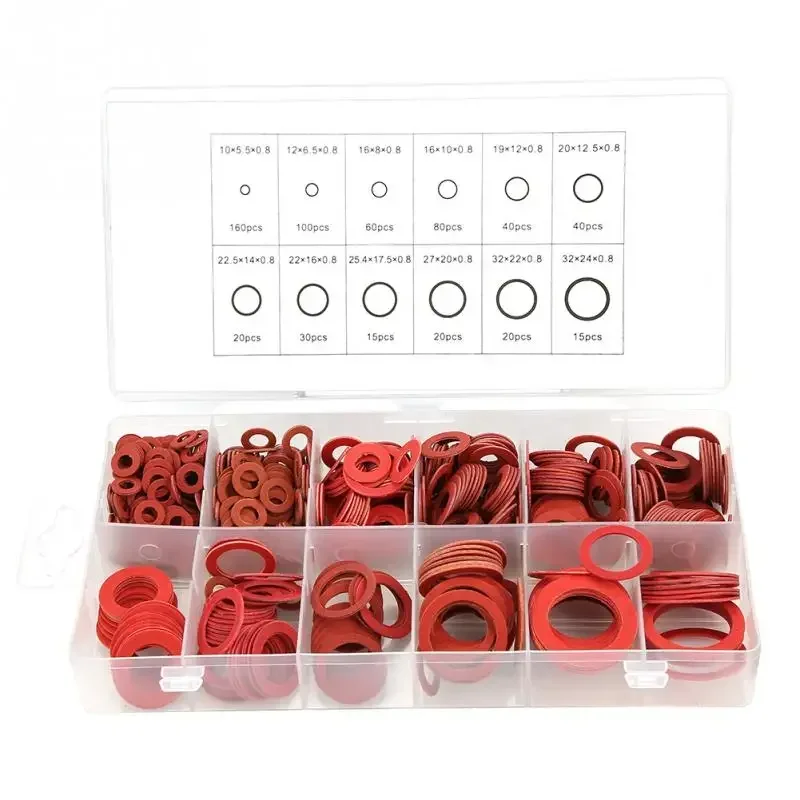 600pcs 12 Sizes Red Steel Paper Fiber Flat Washers Kit Insulation Copper Washer Gasket with Box Wholesale
600pcs 12 Sizes Red Steel Paper Fiber Flat Washers Kit Insulation Copper Washer Gasket with Box Wholesale