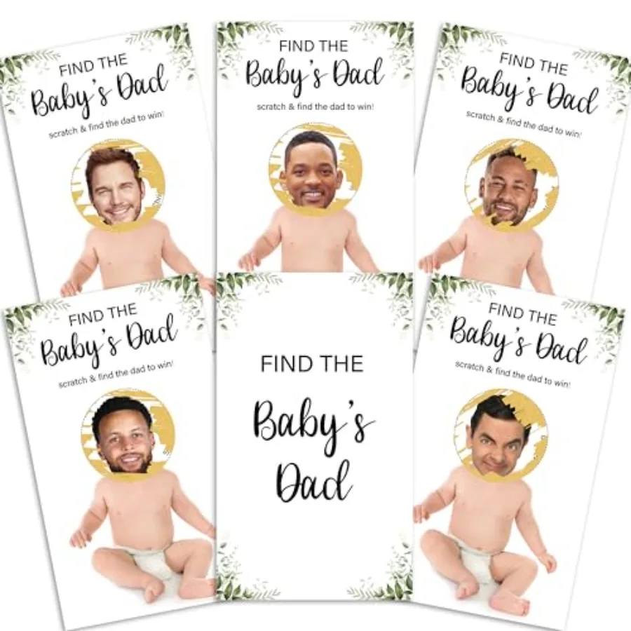 Who Has The Baby's Daddy Scratch Off Cards Set, Eucalyptus Baby Shower Games Cards, Greenery Neutral Gender Reveal Game, Baby S
Who Has The Baby's Daddy Scratch Off Cards Set, Eucalyptus Baby Shower Games Cards, Greenery Neutral Gender Reveal Game, Baby S