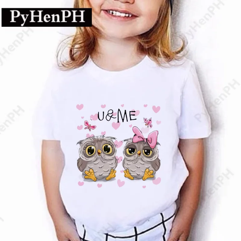Fashionable Children's Owl T-shirt, Summer White Base T-shirt for Boys and Girls Kids Clothes Girl Clothes
Fashionable Children's Owl T-shirt, Summer White Base T-shirt for Boys and Girls Kids Clothes Girl Clothes