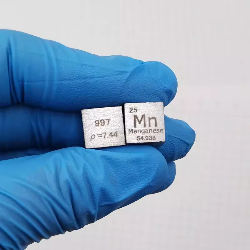10x10x10mm Cube Manganese Metal Density Cube Set with 99.7% Purity for Research
10x10x10mm Cube Manganese Metal Density Cube Set with 99.7% Purity for Research