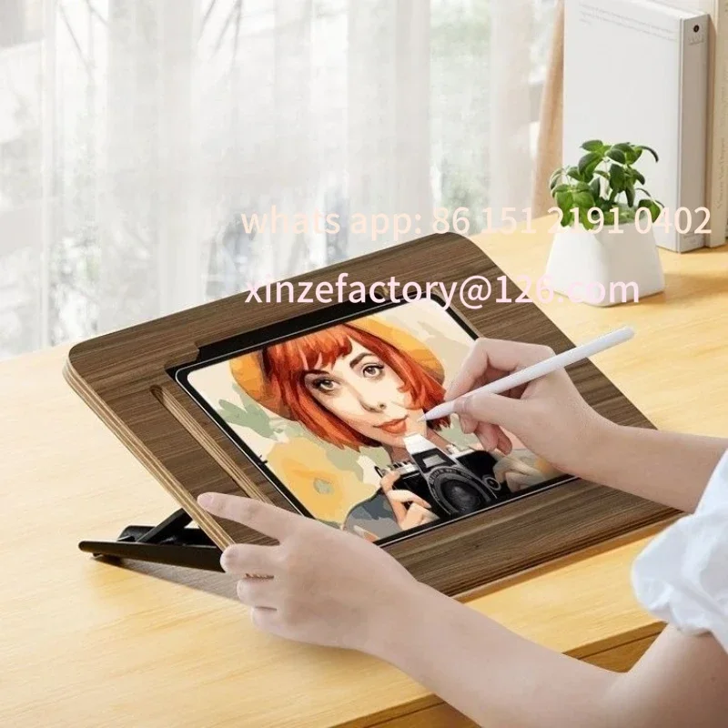 Customizable Color Painting Wooden Desktop Tablet/Pad Stand for IPad Holder Writing and Drawing Home Office Gadget
Customizable Color Painting Wooden Desktop Tablet/Pad Stand for IPad Holder Writing and Drawing Home Office Gadget