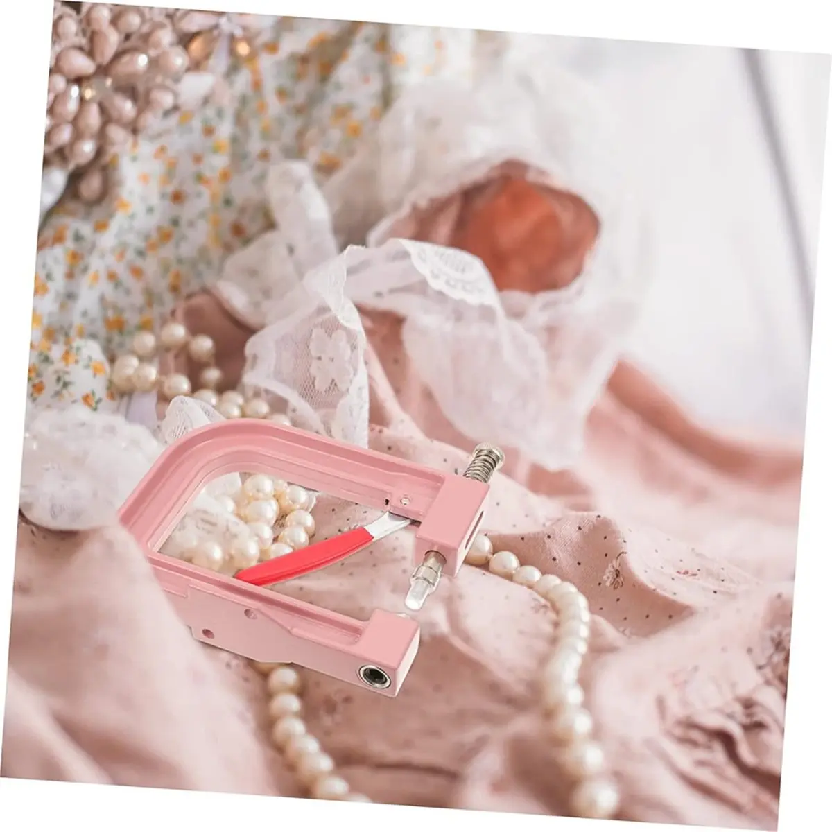 Hand Press Pearl Setting Tool Set Beads Rivet Fixing Machine, DIY Handmade Pearl Machine with 2 Boxes of White
Hand Press Pearl Setting Tool Set Beads Rivet Fixing Machine, DIY Handmade Pearl Machine with 2 Boxes of White