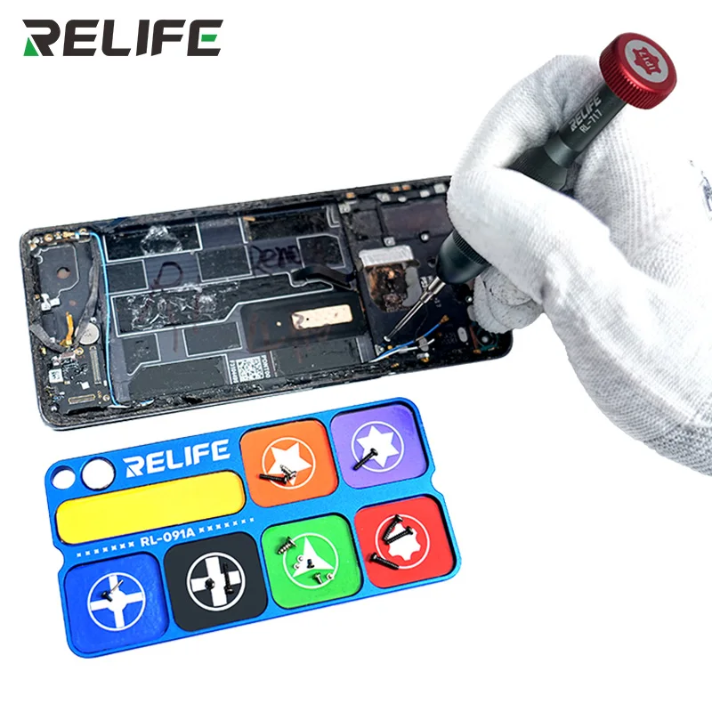 RELIFE RL-091A Magnetic Screw Storage Disk 7-Compartment Storage Tray for Mobile Phone Computer Repair Screw Storage Tool
RELIFE RL-091A Magnetic Screw Storage Disk 7-Compartment Storage Tray for Mobile Phone Computer Repair Screw Storage Tool